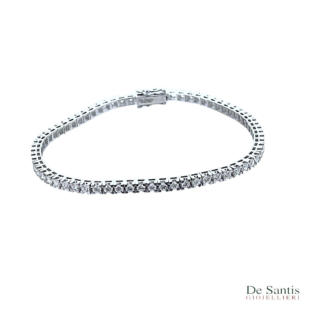 BRACCIALE TENNIS ARGENTO