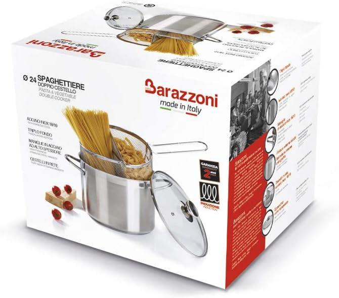 SPAGHETTIERA DOPPIO CESTELLO 24cm